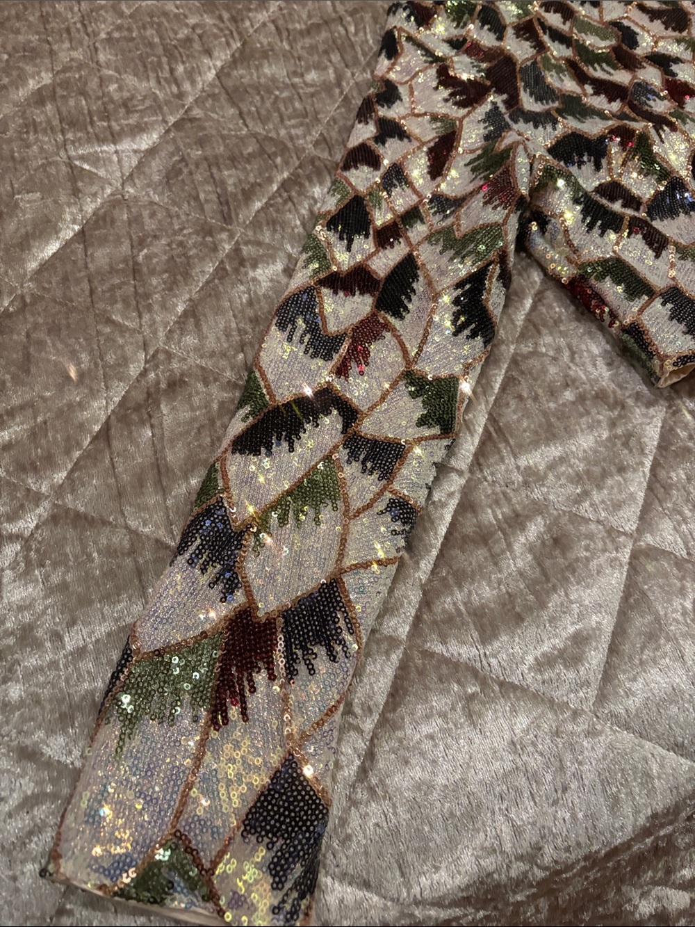 💖NWT Akira Sequin Statement Crop Jacket Maximalist Dopamine Party - Picture 4 of 5